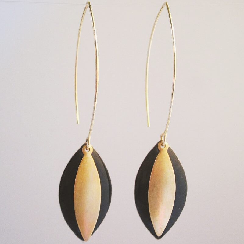Boucles d'oreilles Navettes Longues