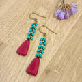 Boucles d'oreilles Fishiz rétro