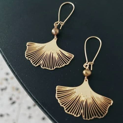 Boucles d'oreilles Gingko Aeria