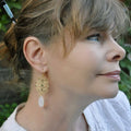 Boucles d'oreilles Moscou Opaline