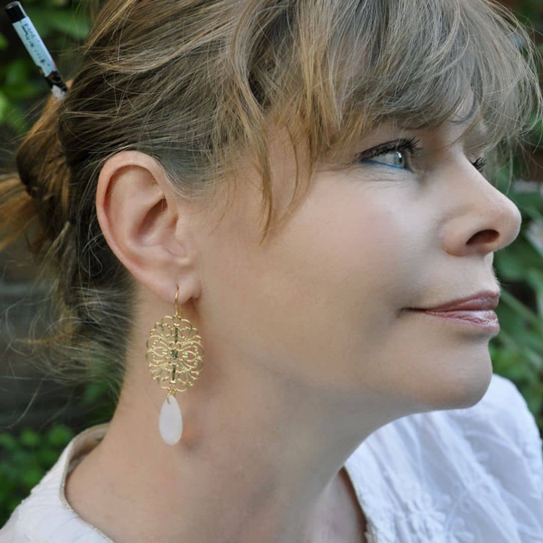 Boucles d'oreilles Moscou Opaline