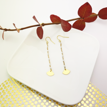 Boucles d'oreilles Ventilo blanches
