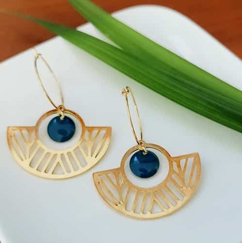 Boucles d'oreilles Jungle New dorées