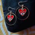Boucles d'oreilles Haut les Coeurs