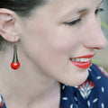 Boucles d'oreilles Afrika Rouge