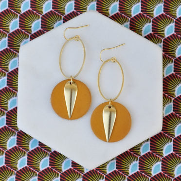 Boucles d'oreilles Cats dorées
