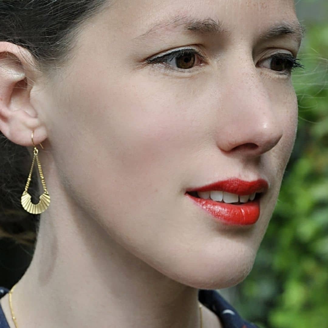 Boucles d'oreilles ELO Art Déco dorées or fin