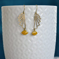 Boucles d'oreilles Origami Bronze
