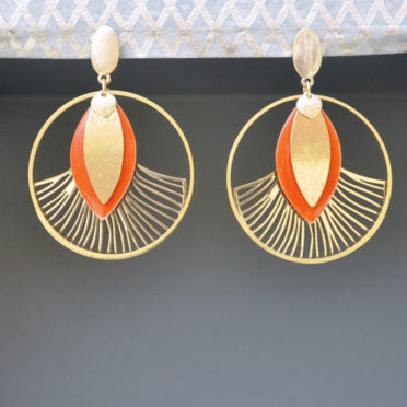 Boucles d'oreilles Gingko Party