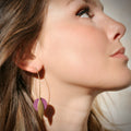 Boucles d'oreilles BIRDY laiton et dorées