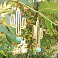 Boucles d'oreilles Cactus-perle
