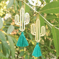 Boucles d'oreilles Cactus-pompon