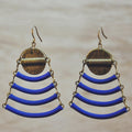 Boucles d'oreilles Keops Bleu