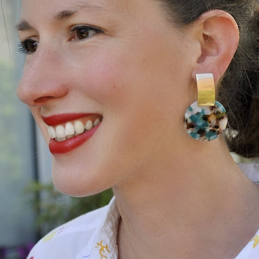 Boucles d'oreilles Elipses ArtDéco