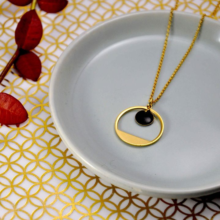 Collier Sunset doré