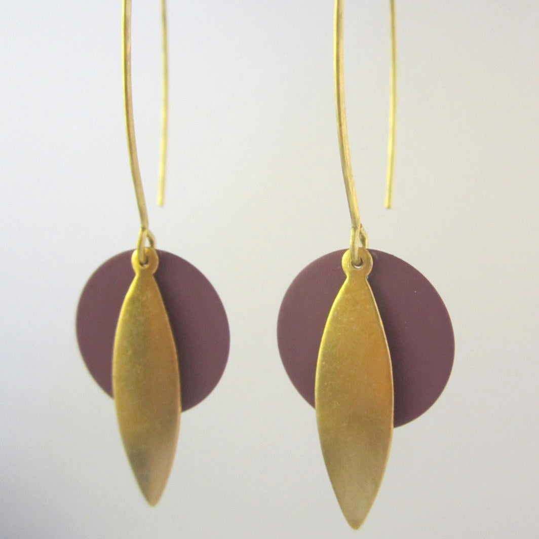 Boucles d'oreilles BIRDY laiton et dorées